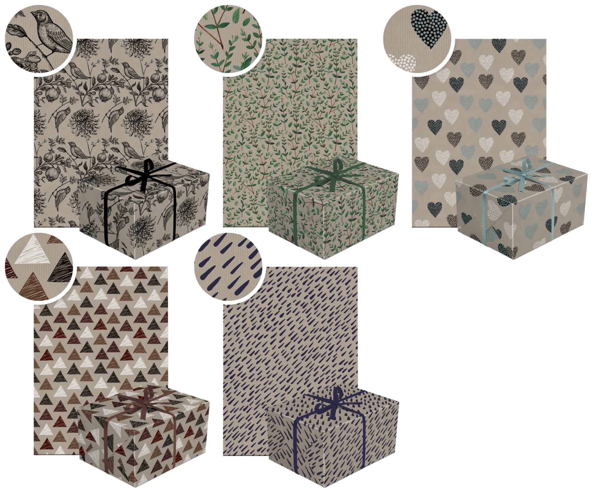 Rustiikki 70x200cm lahjapaperi