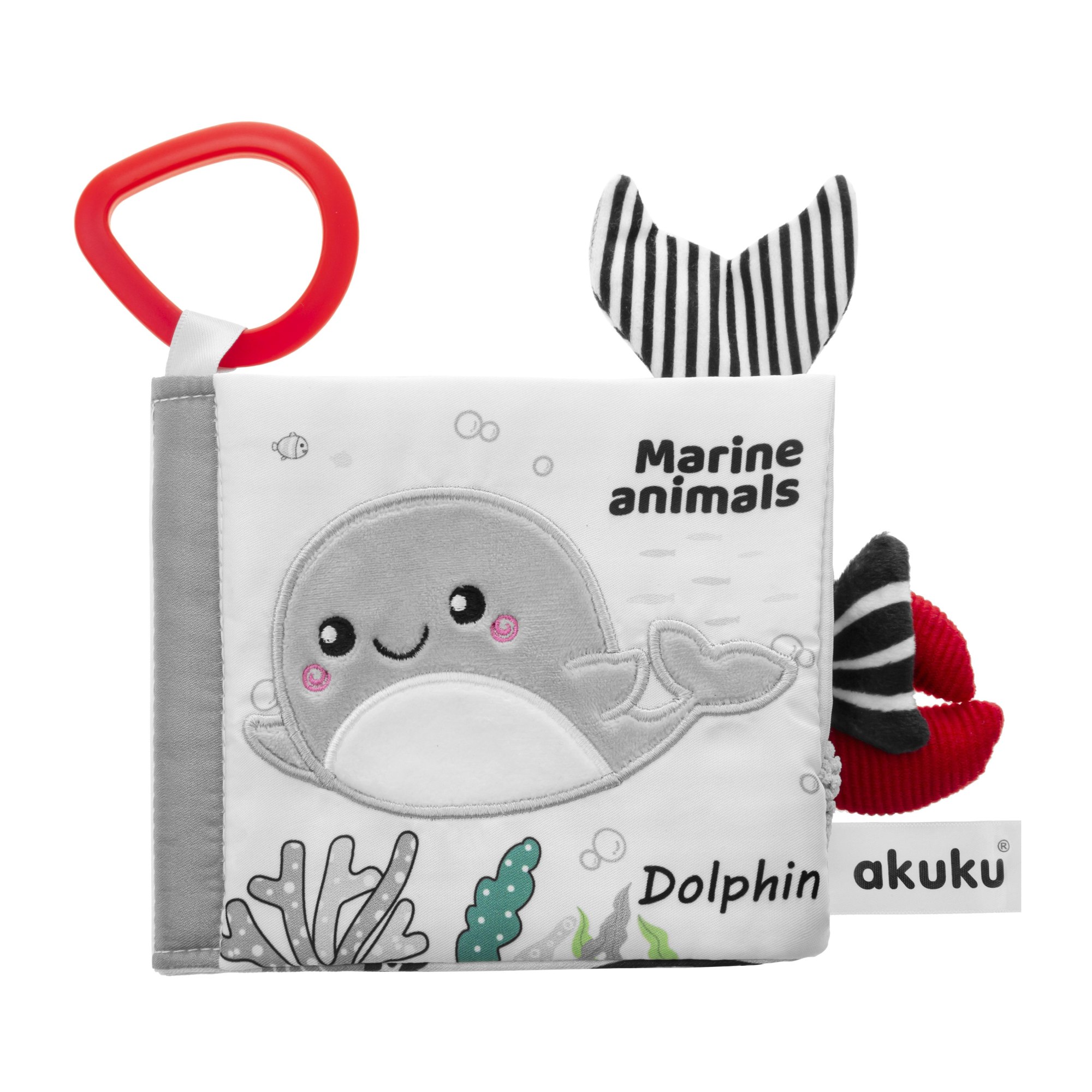 Akuku Merieläimet pehmoaistikirja