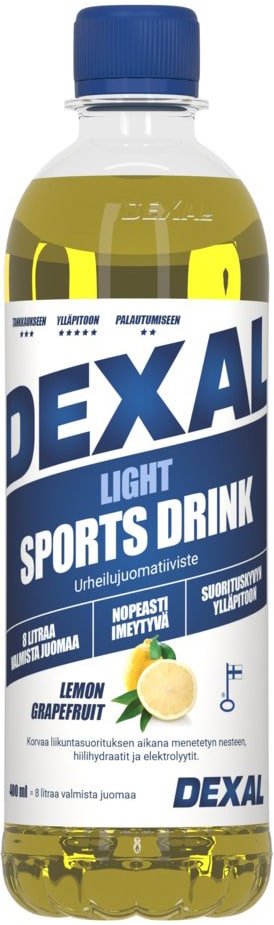 Dexal Light Sitruuna 0,4 l urheilujuomatiiviste