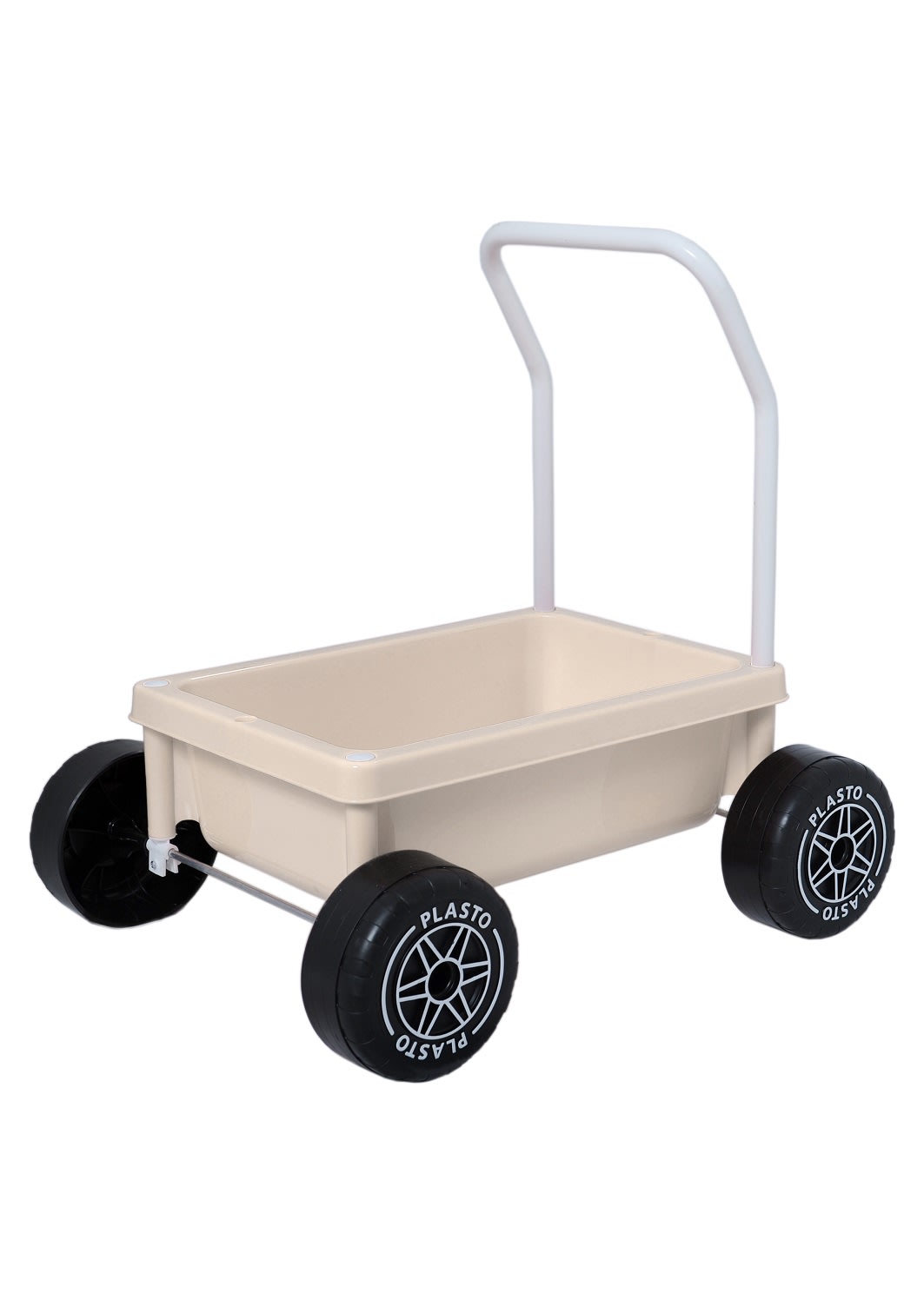 Plasto hiljaiset pyörät Soft Colours taaperokärry