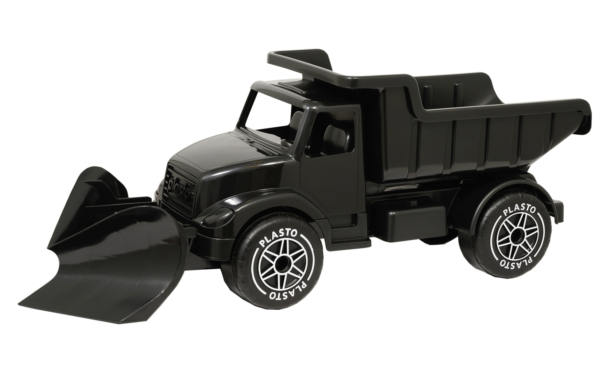 Plasto iso 82 cm musta aura-auto hiljaisilla renkailla 70 v. juhlamalli