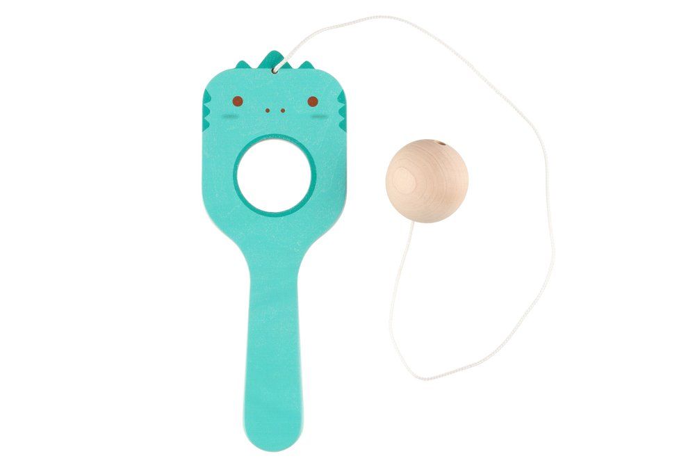 Puinen dinosaurus Kendama peli