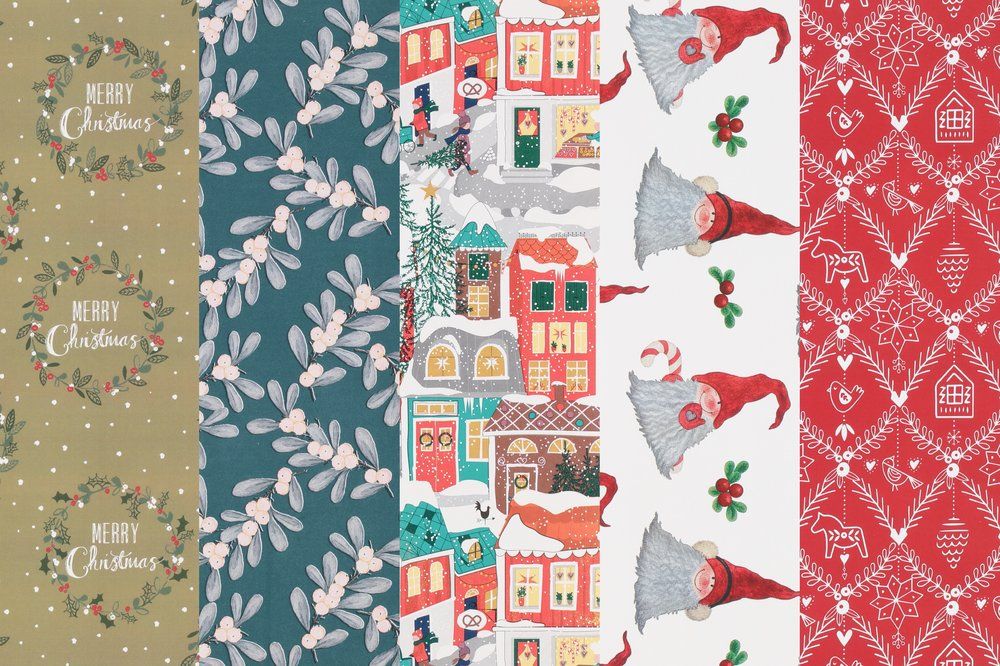 Winteria 70cm x 10m joulupaperi