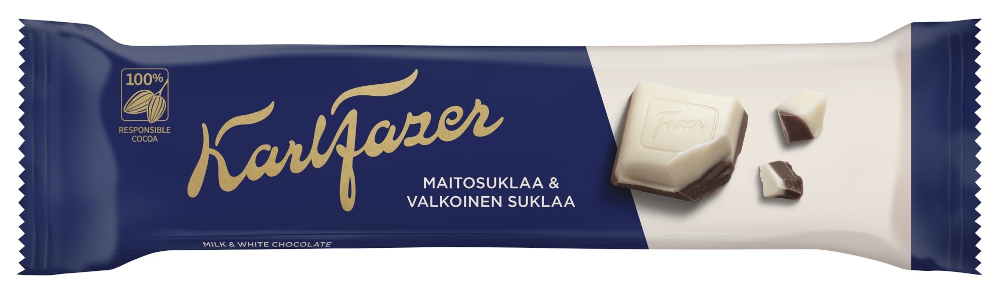 Fazer Sininen ja Valkoinen 39 g suklaapatukka