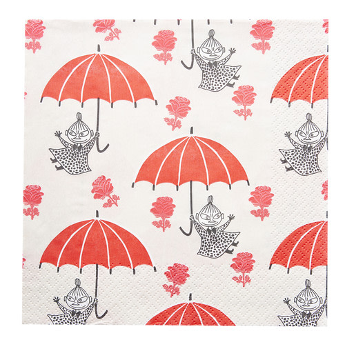 Moomin Pikku Myy punainen 20 kpl lautasliina