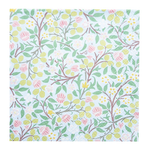 William Morris Clover vaaleansininen 20 kpl lautasliina