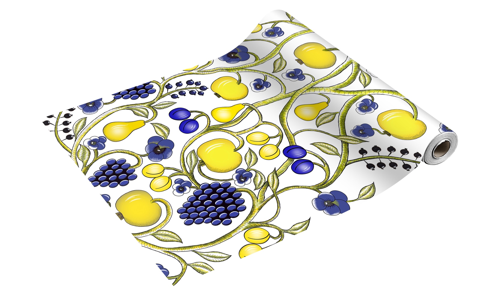 Havi-Kuovi Airlaid tarha sinikeltainen 40cmx4.8m kaitaliina