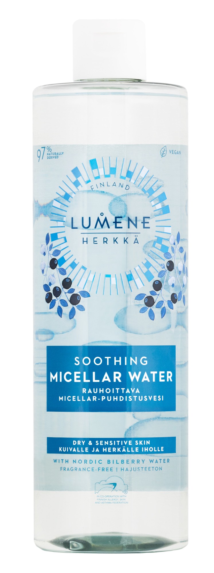Lumene Herkkä 400 ml rauhoittava micellar-puhdistusvesi