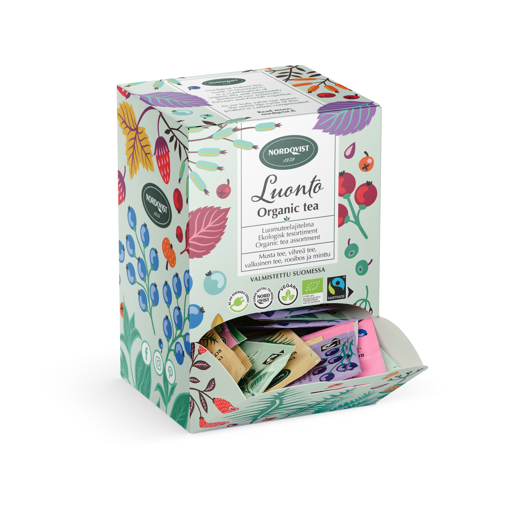 Nordqvist Luonto Luomu 100kpl teelajitelma