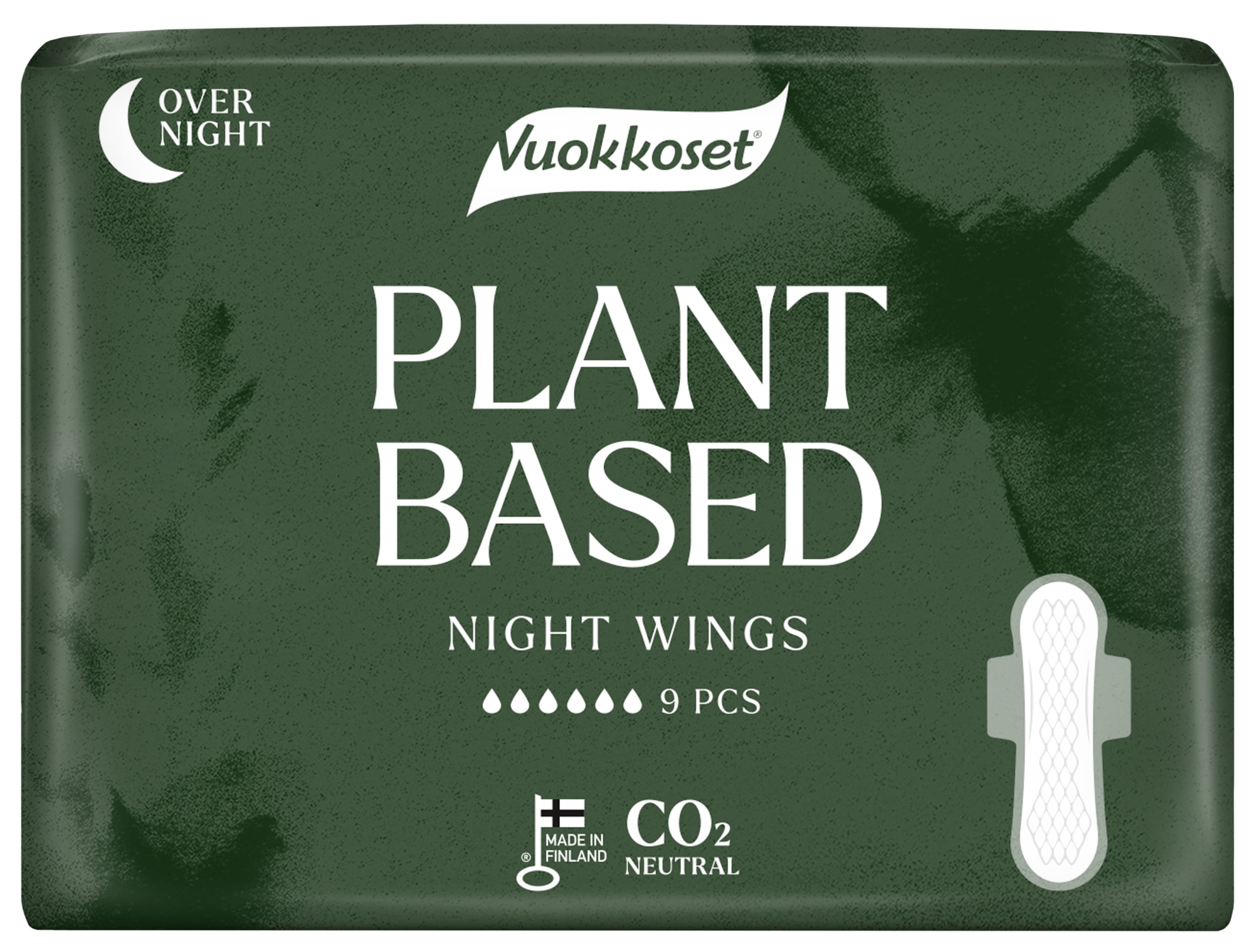 Vuokkoset Plant Based Night wings 9 kpl yöside