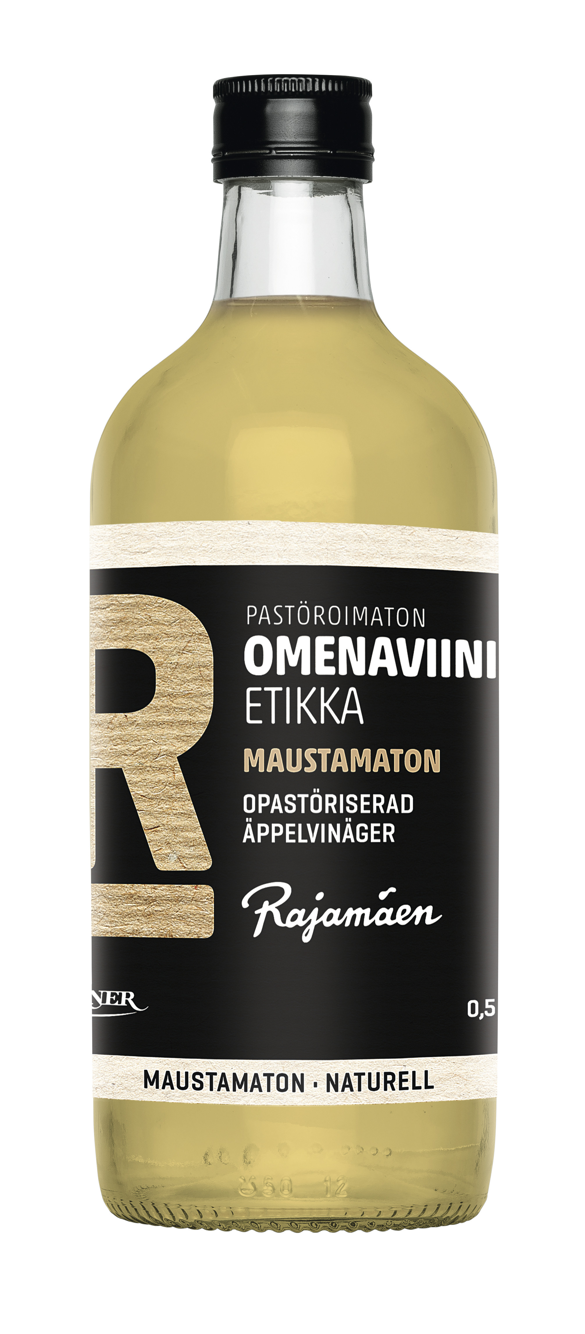 Rajamäen 0,5l pastöroimaton omenaviinietikka