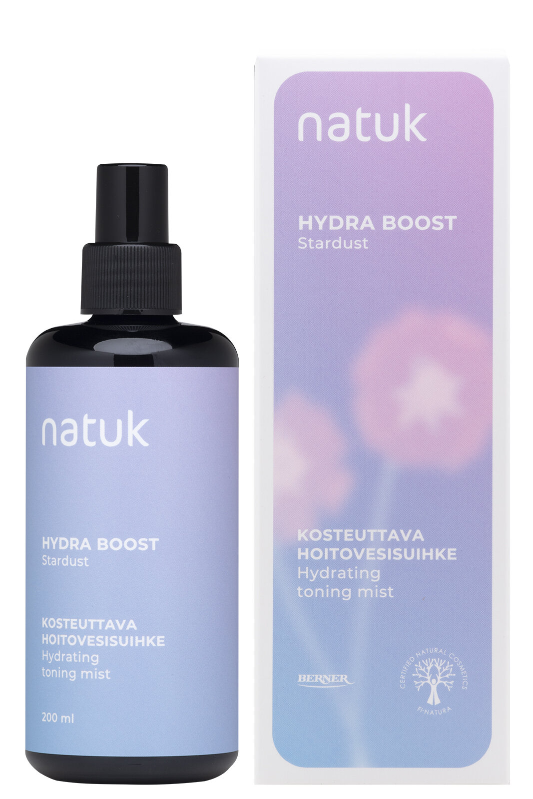 Natuk Hydra-Boost 200 ml kosteuttava hoitovesisuihke