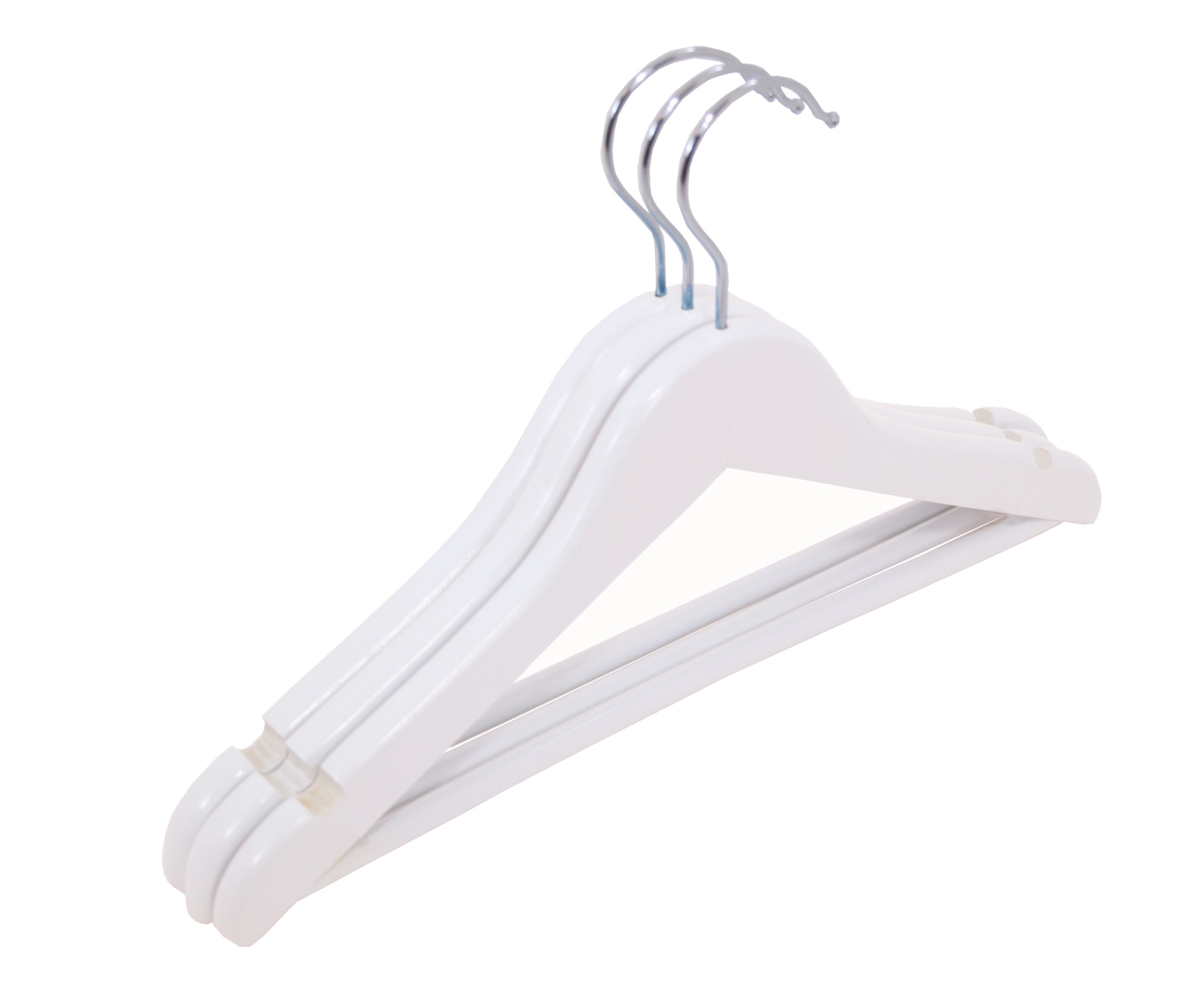 Aino valkoinen 3 kpl lasten vaateripustin