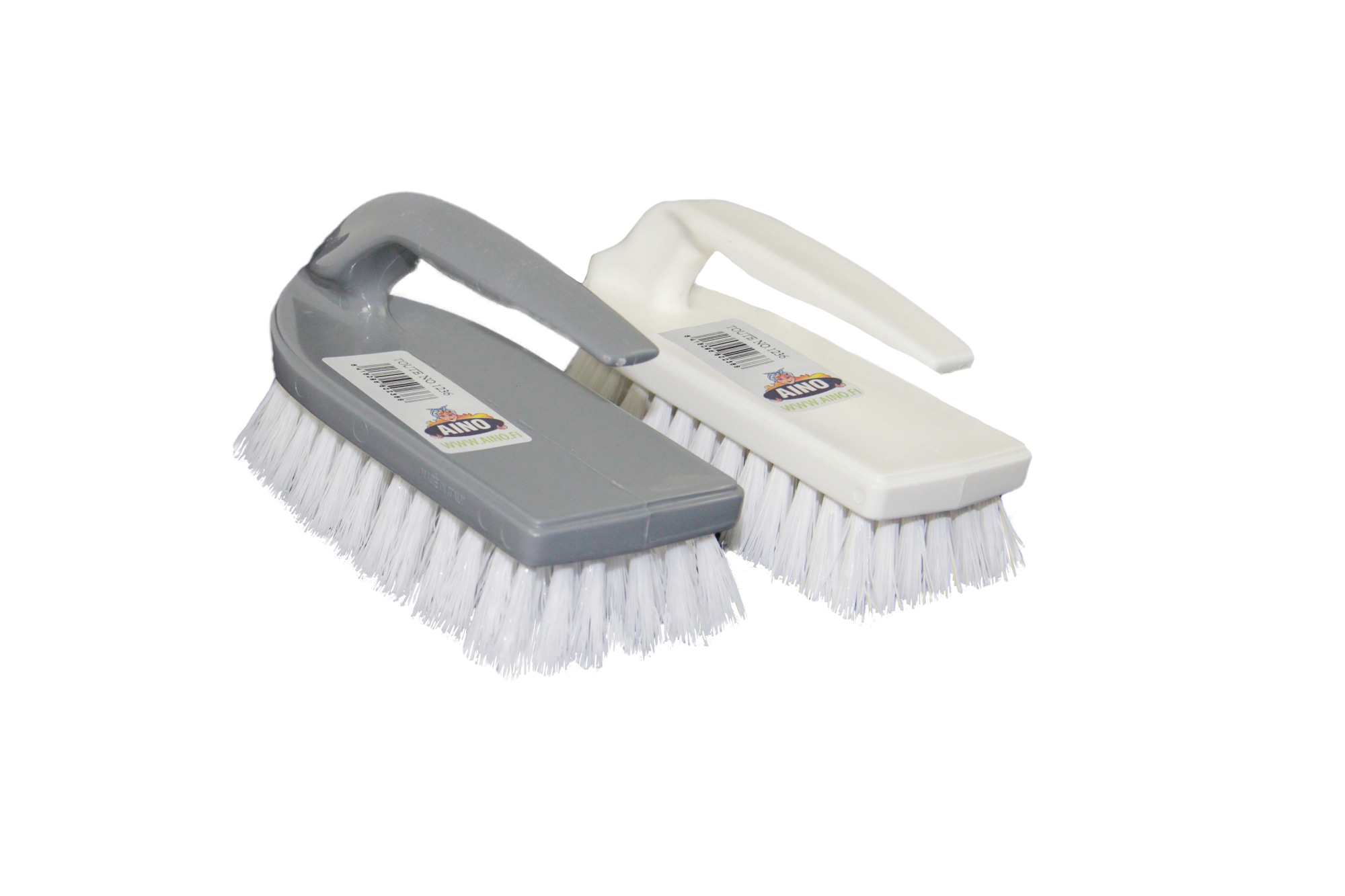 Aino kahvallinen muovinen kuurausharja