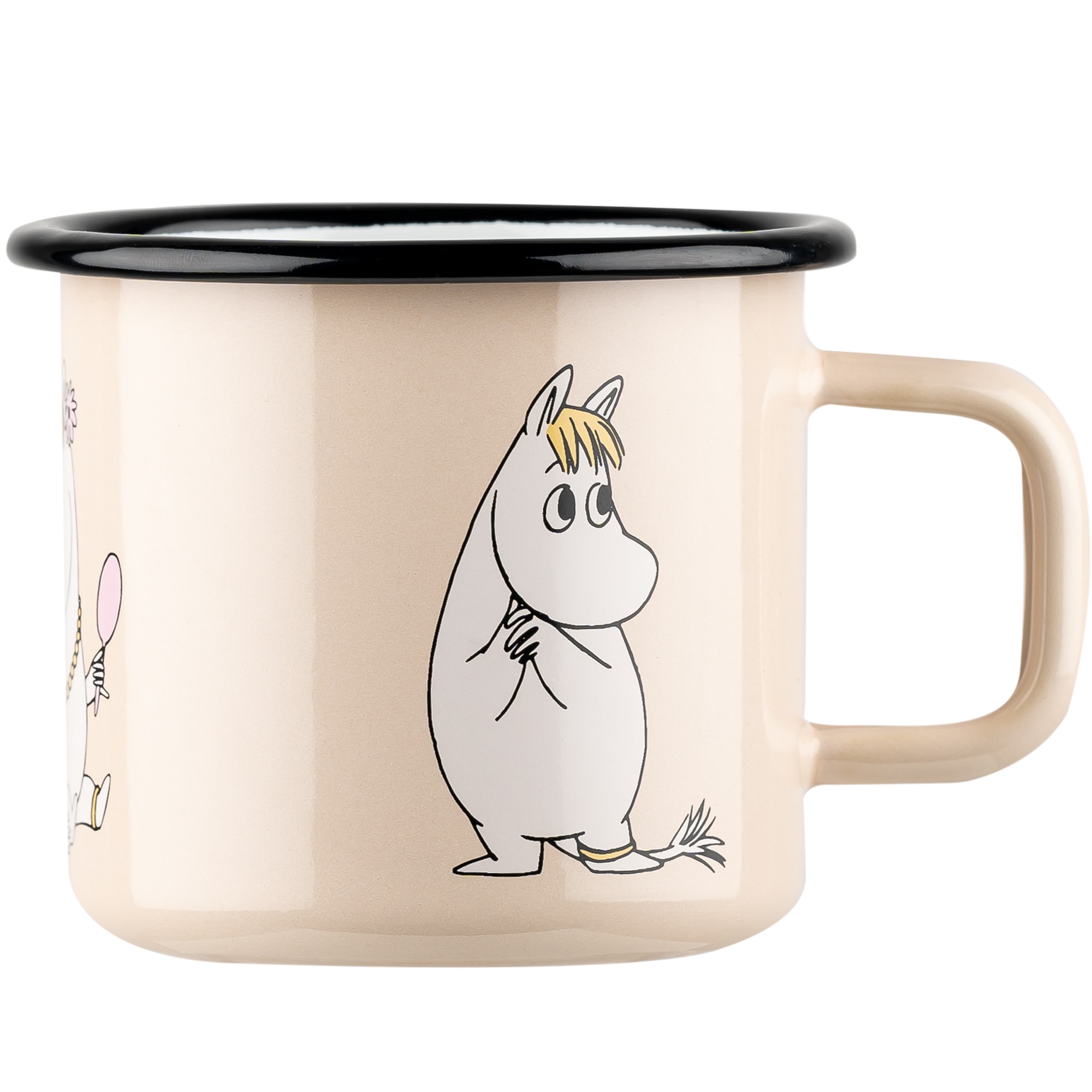 Muurla Niiskuneiti Retro 3,7dl beige emalimuki