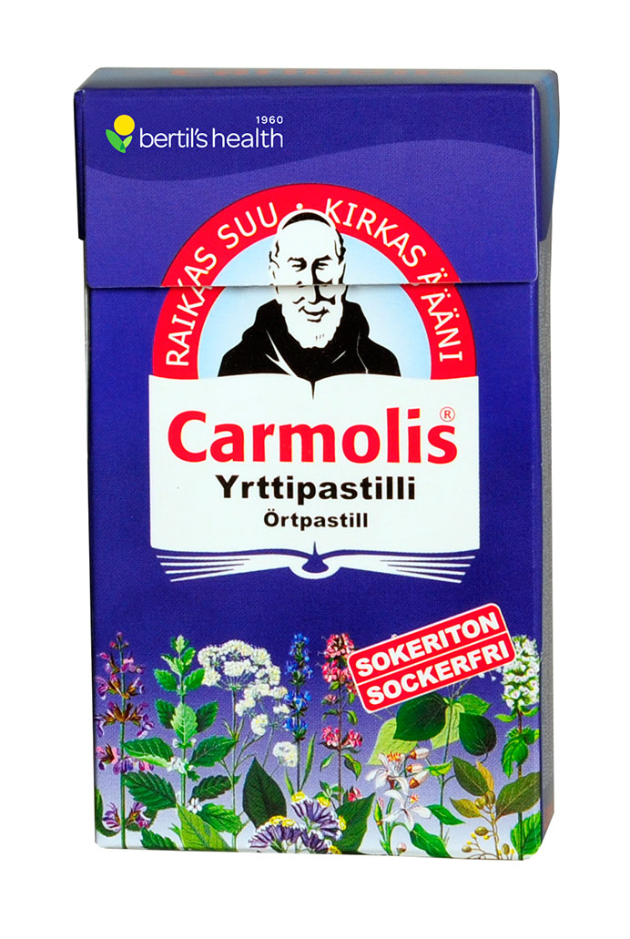 Carmolis 45 g sokeriton yrttipastilli
