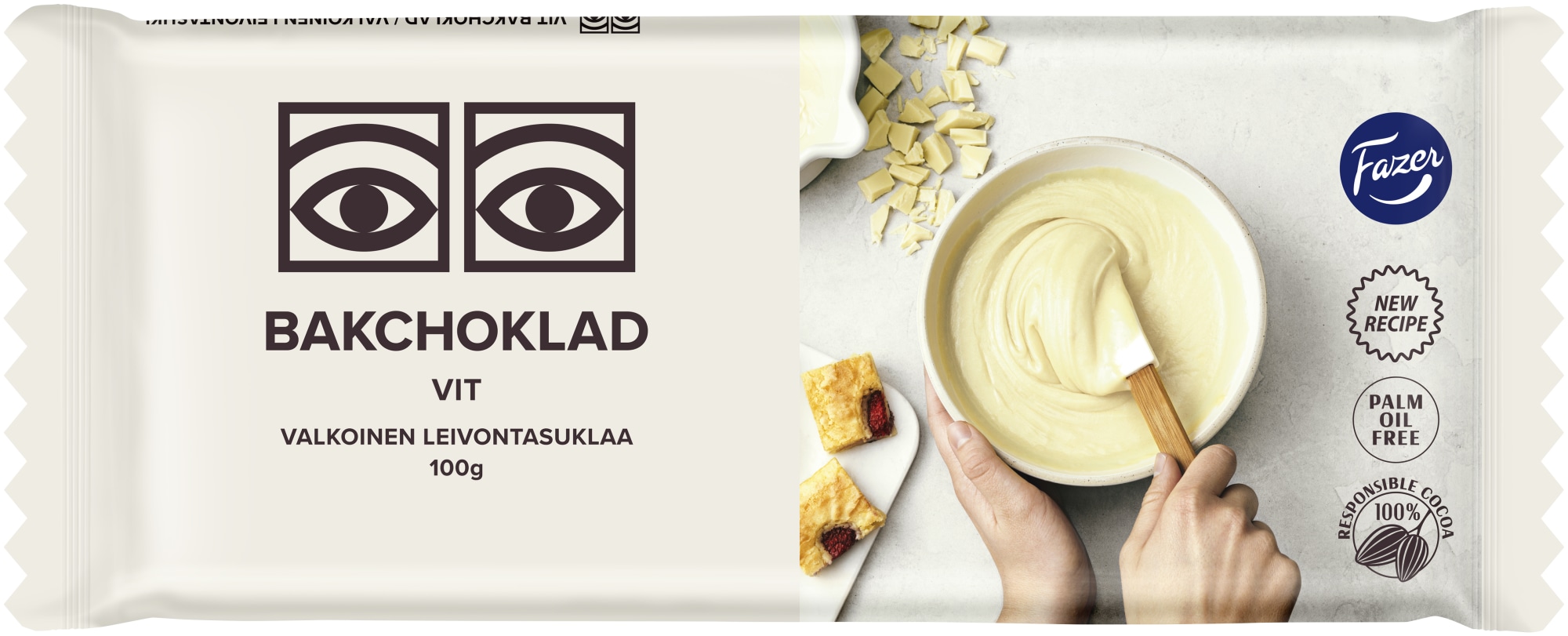 Fazer Ögon Valkoinen 100g leivontasuklaa
