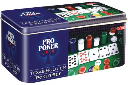 Tactic Pro Poker Texas Hold´em pokerisetti metallirasiassa