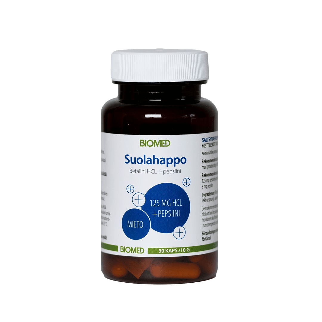 Biomed Suolahappo 30 kaps. ravintolisä
