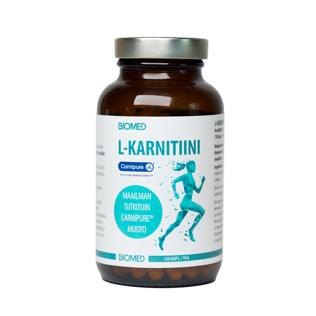 Biomed L-Karnitiini 120 kaps. - Carnipure ravintolisä