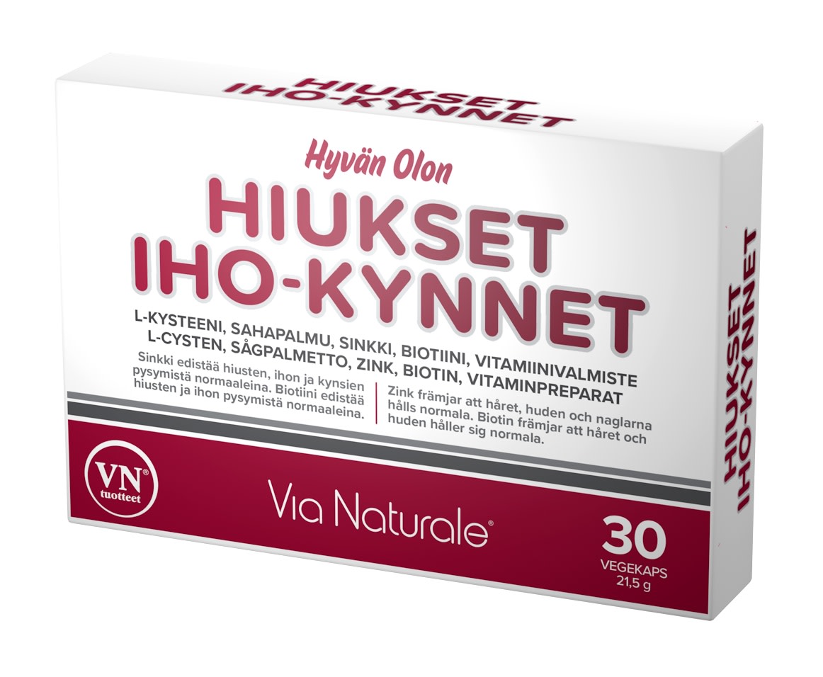 Hyvän Olon Hiukset-Iho-Kynnet 30 vegekaps. ravintolisä