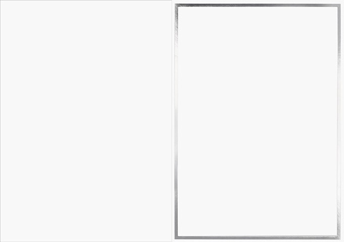 J.K.Primeco Hopeafolio valkoinen 2-os korttipohja