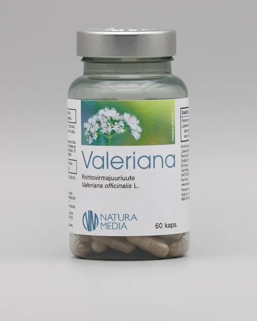 Natura Media Valeriana 60 kaps. ravintnolisä