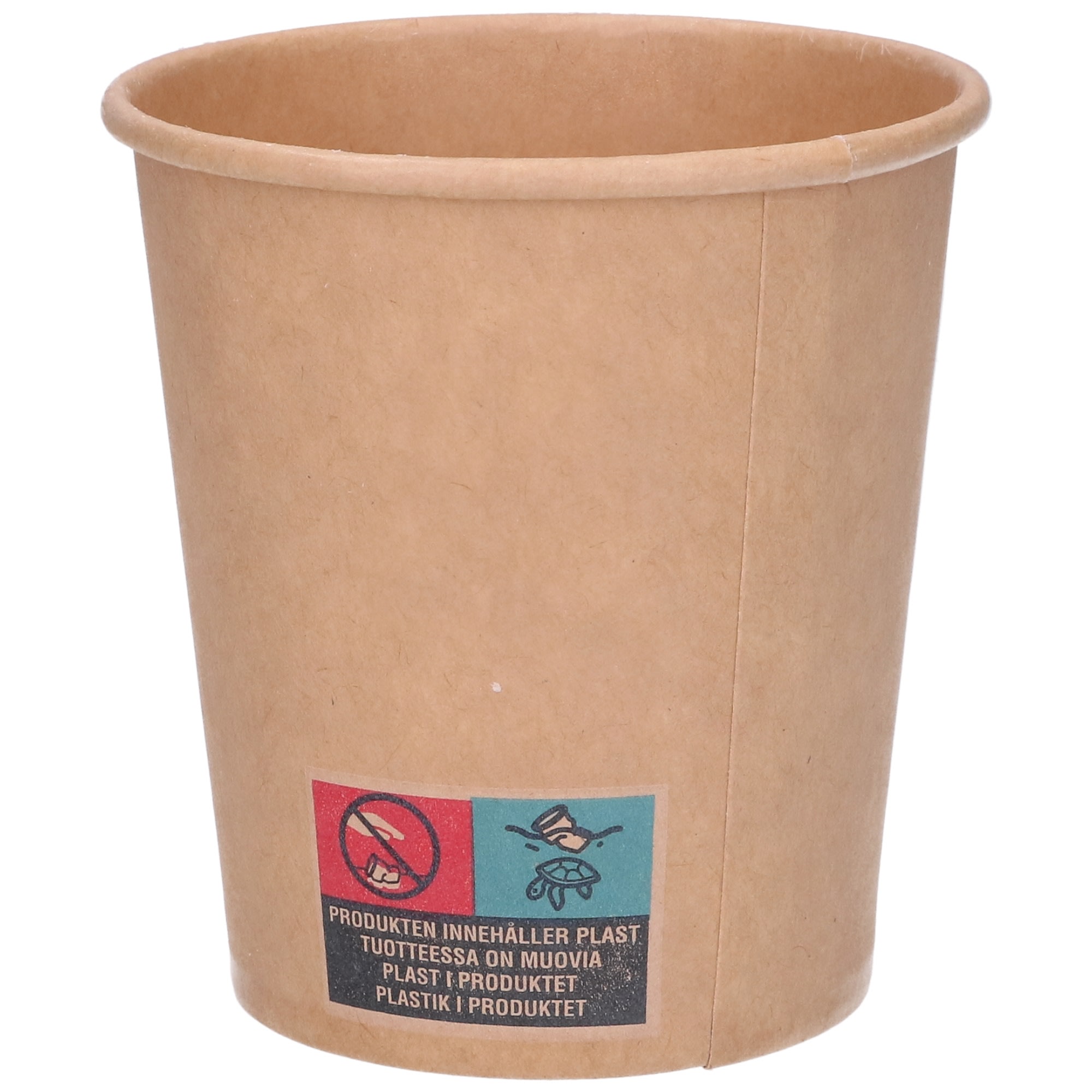 Rosa Kartonkikuppi ruskea 175 ml