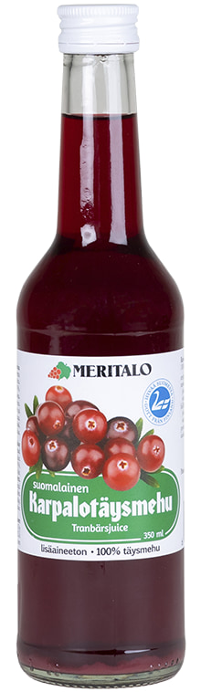 Meritalo Suomalainen Sokeroimaton 350ml karpalotäysmehu