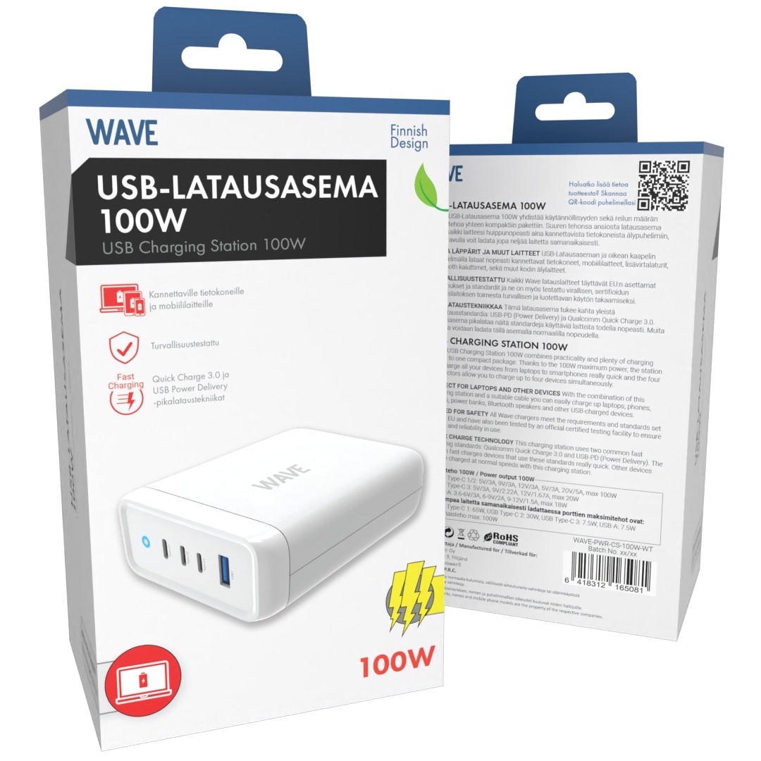 Wave 100W USB-latausasema