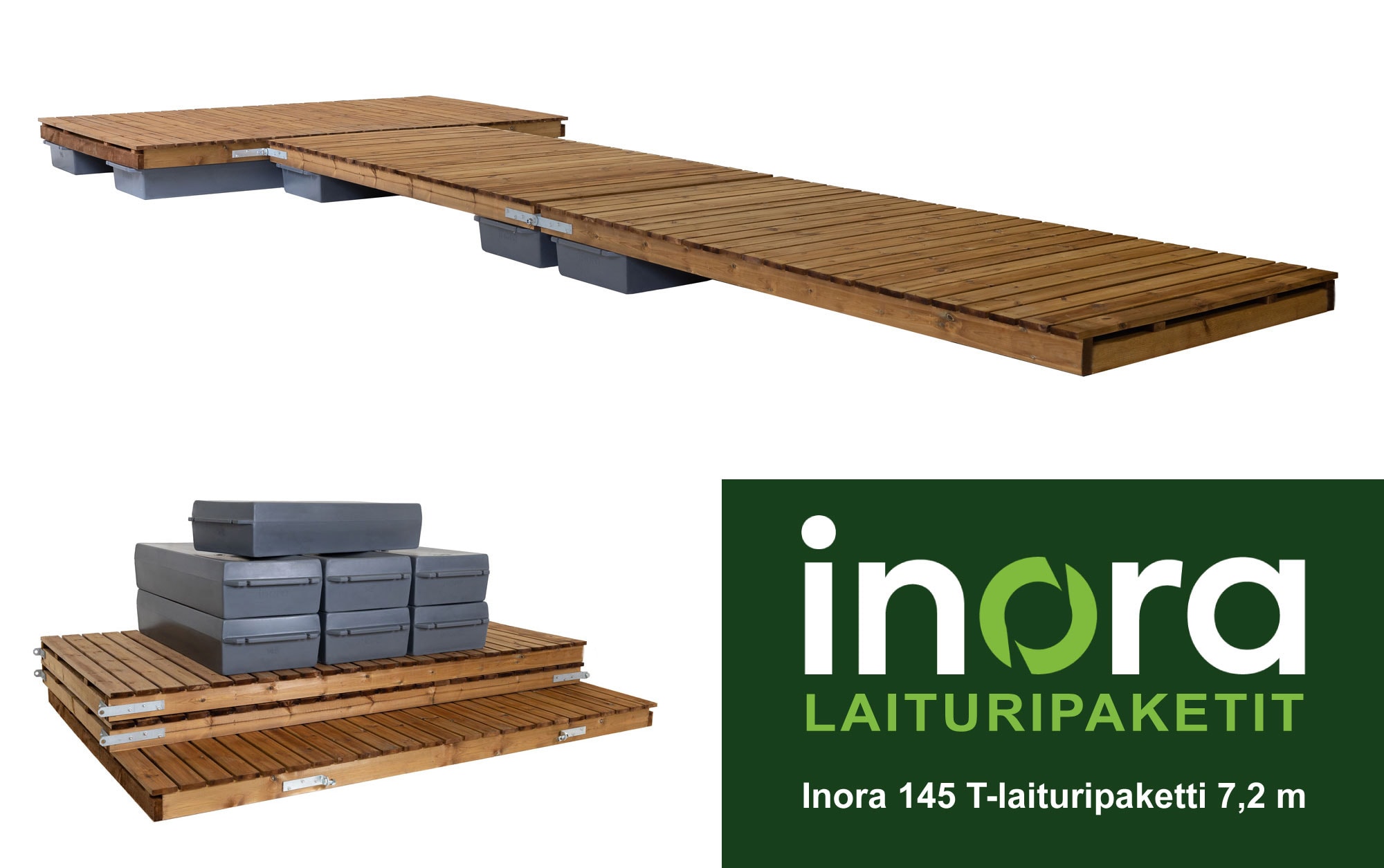 Inora 145 7,2m Malli 1 T-laituripaketti