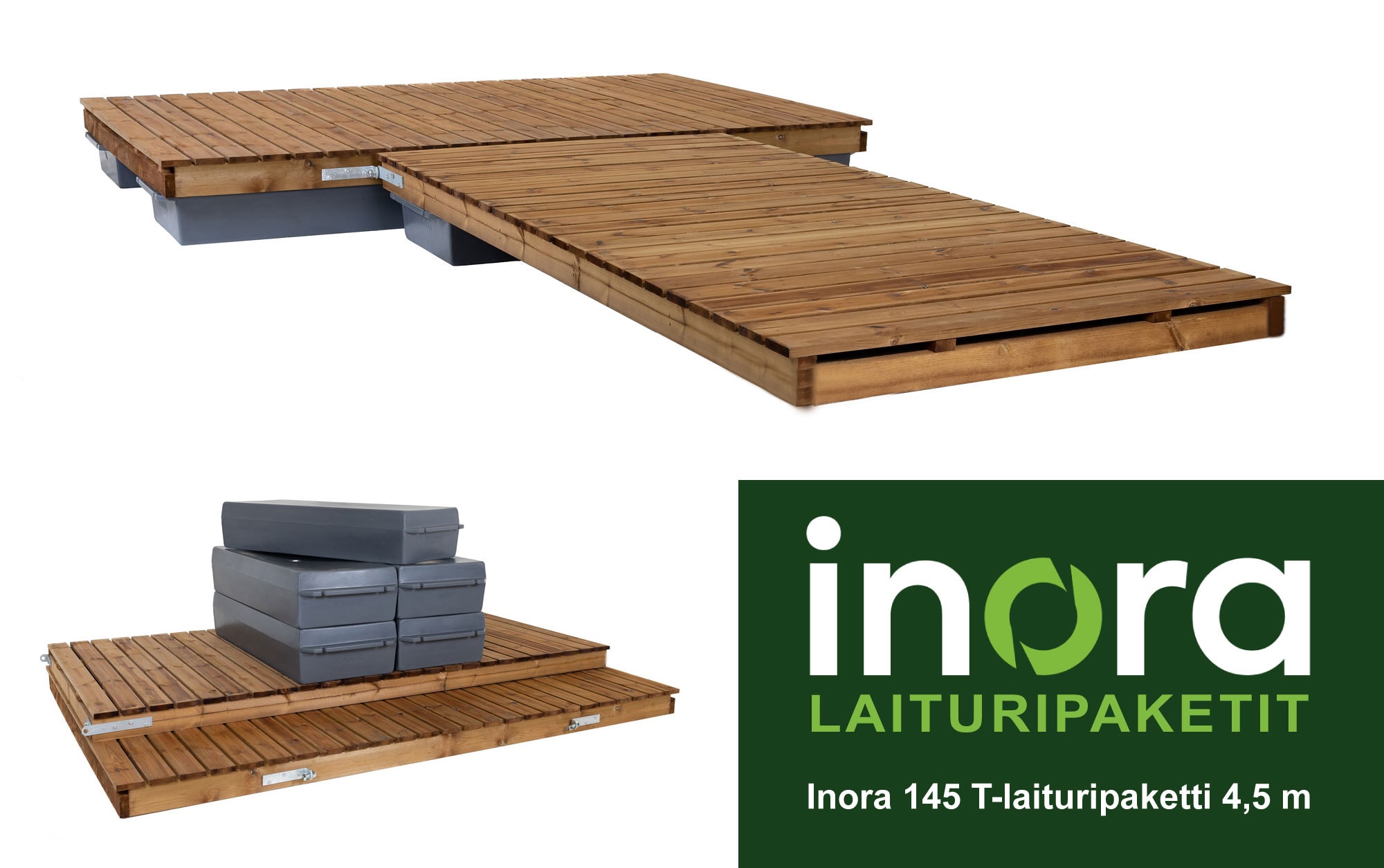Inora 145 4,5m Malli 2 T-laituripaketti