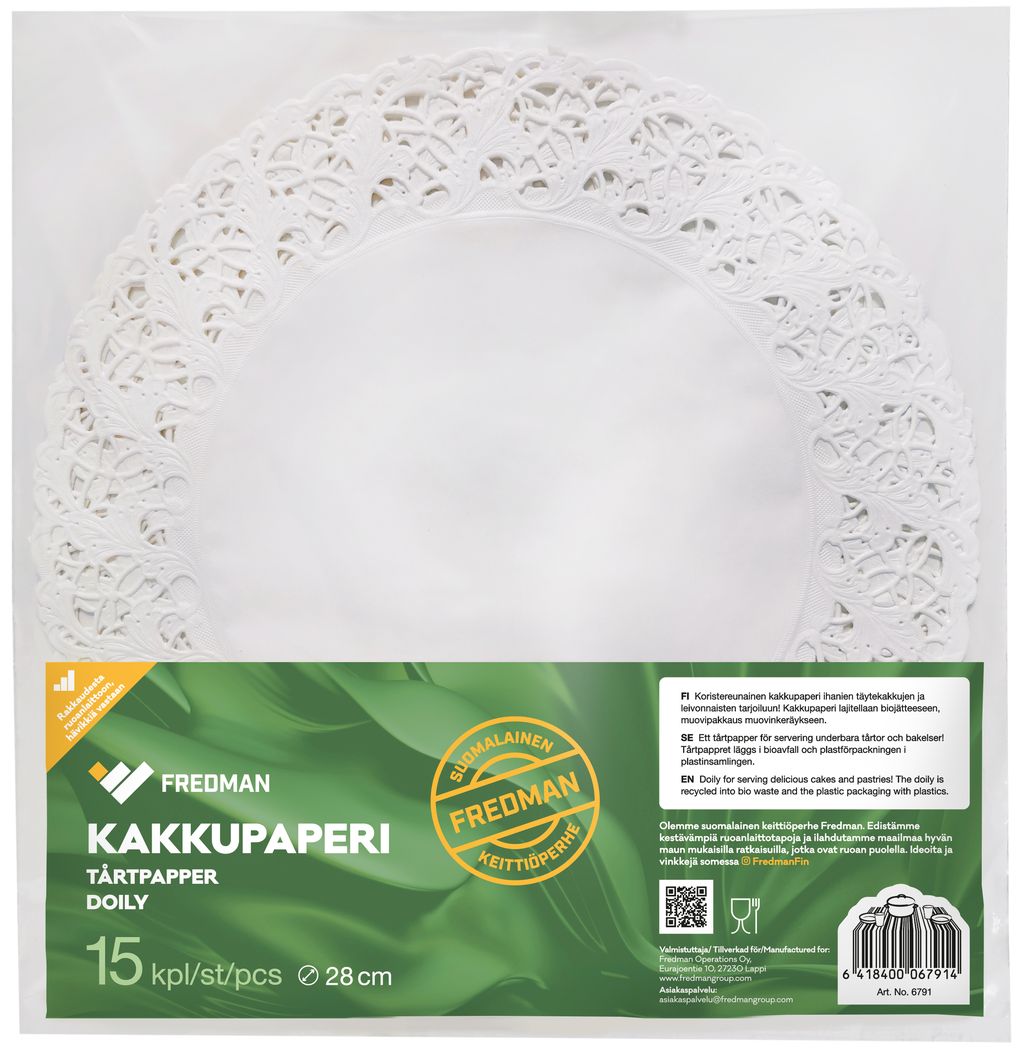 Fredman kakkupaperi 28cm pyöreä