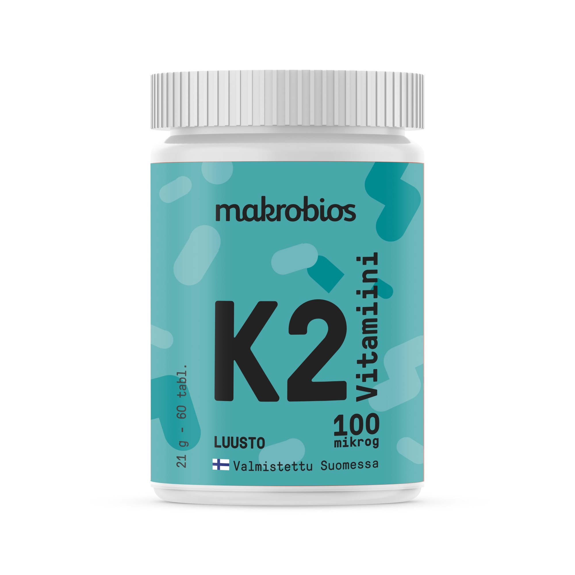 Makrobios K2 vitamiini 60 tablettia 21g ravintolisä
