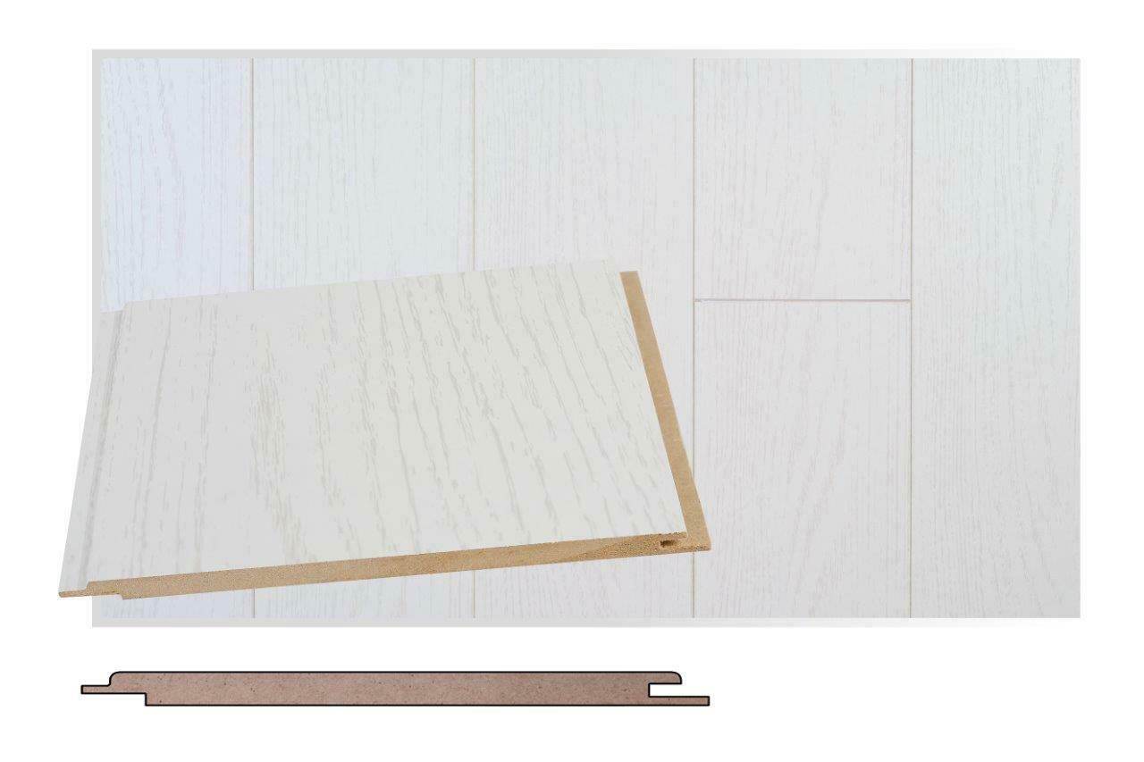 Maler ympäripontattu 6x160x1200 mm STP-0 MDF hopeasaarni sisustuspaneeli