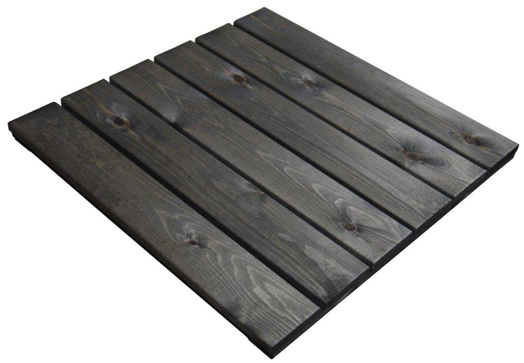 Tammiston Puu 600 x 600 mm x 16 mm grafiitin harmaa parvekelaatta