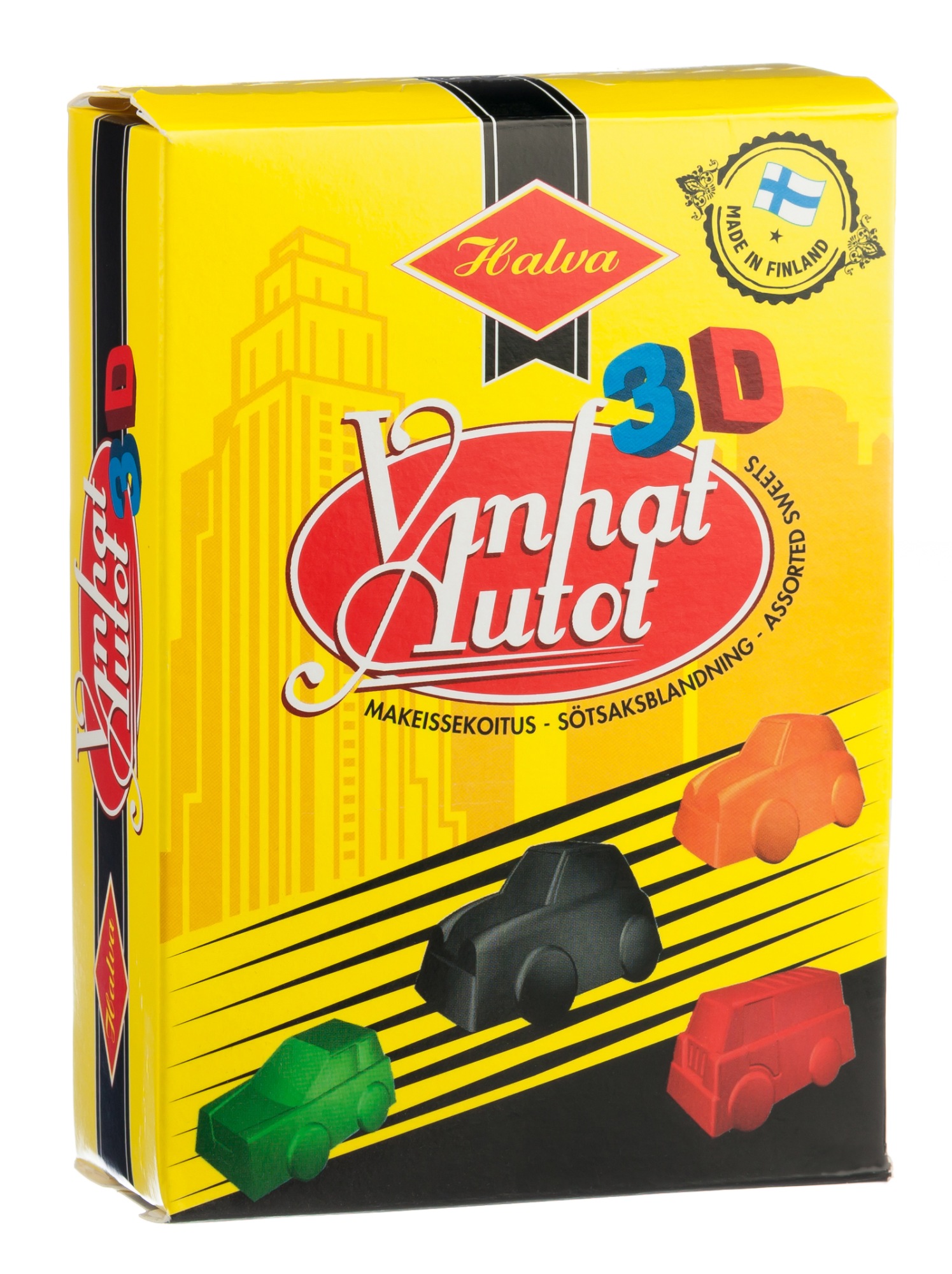 Halva Vanhat Autot 3D 240 g karkkirasia