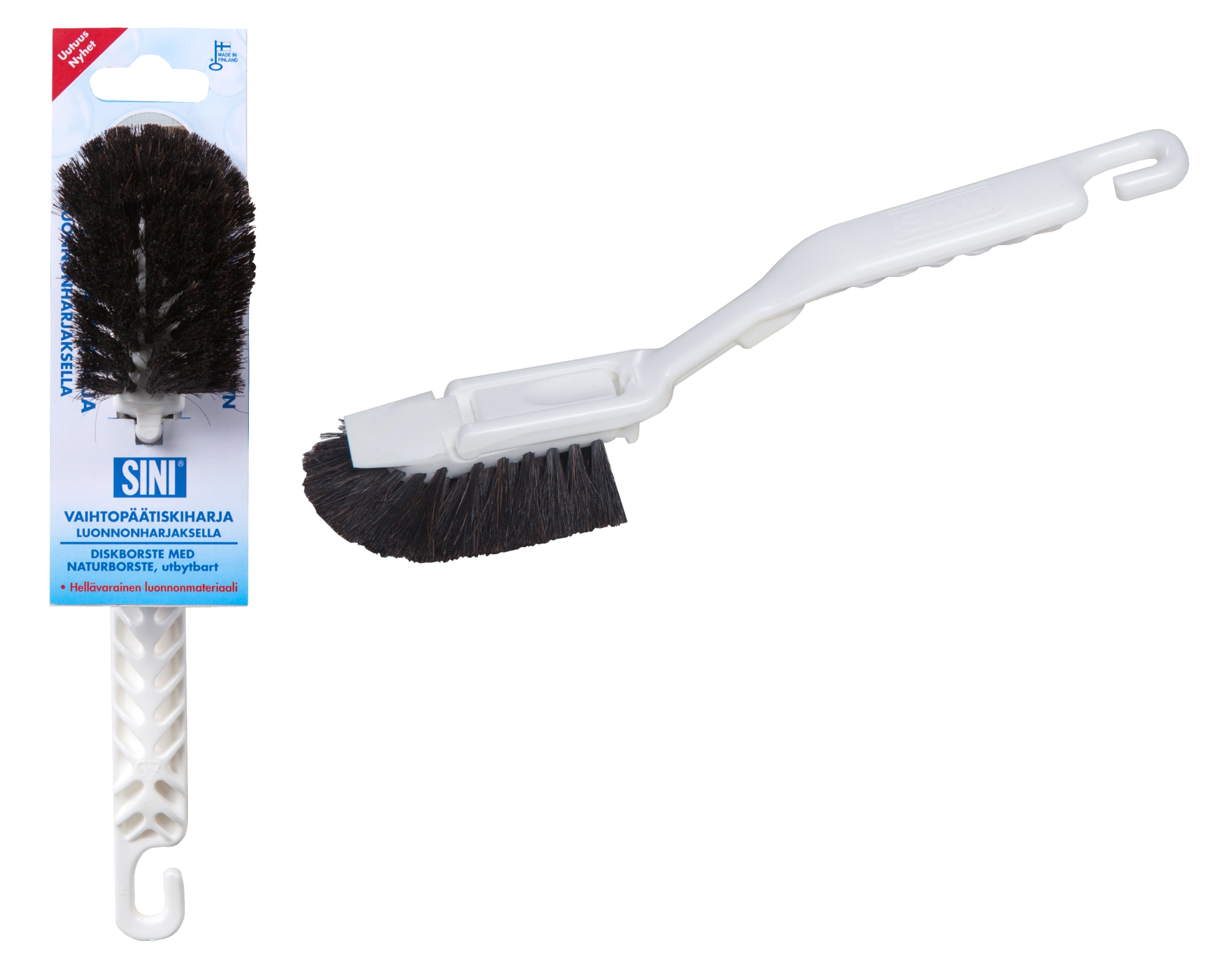 Sini luonnonharjas vaihtopäätiskiharja