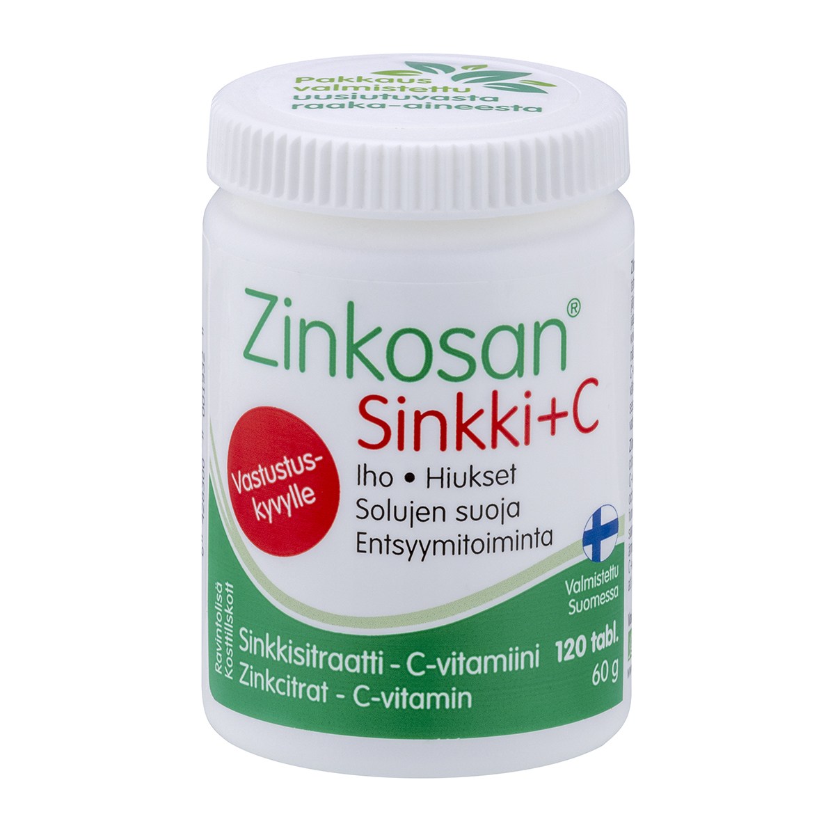 Zinkosan Sinkki + C 120 tabl. ravintolisä
