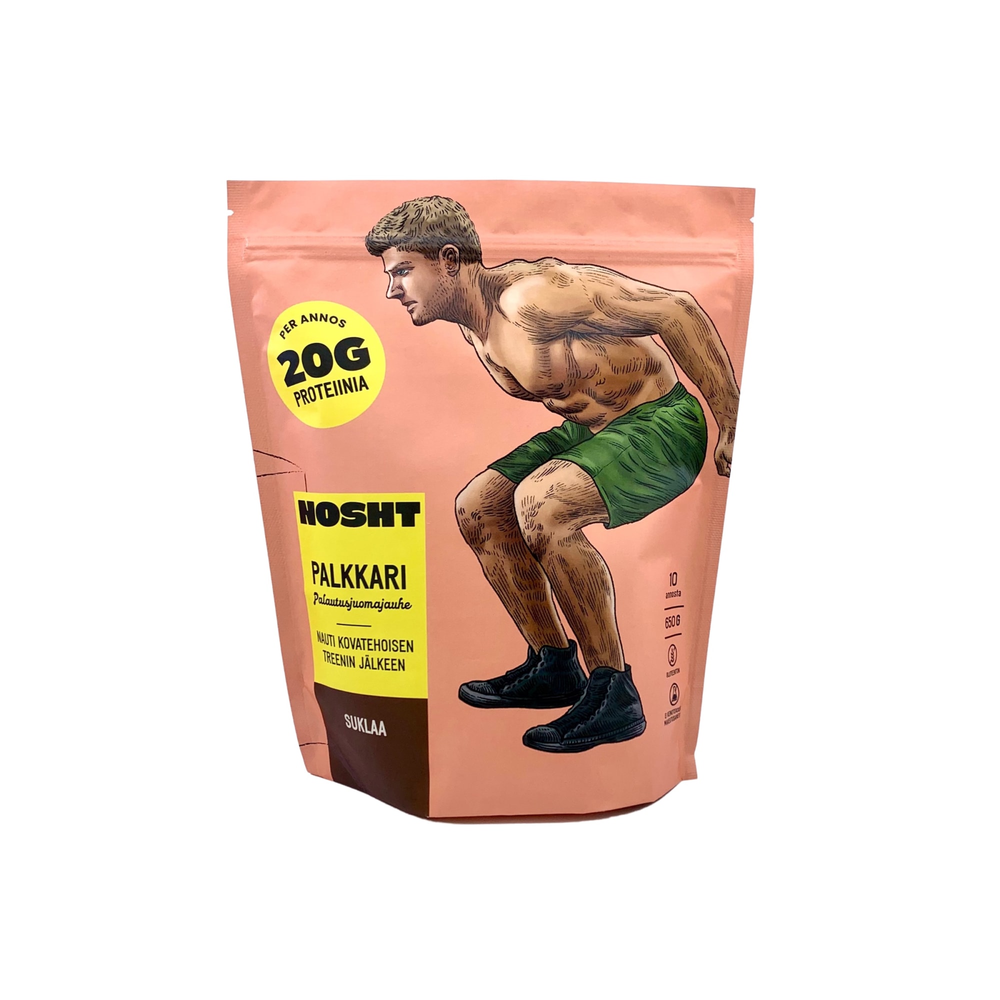 Nosht Palkkari Suklaa 650 g palautusjuomajauhe