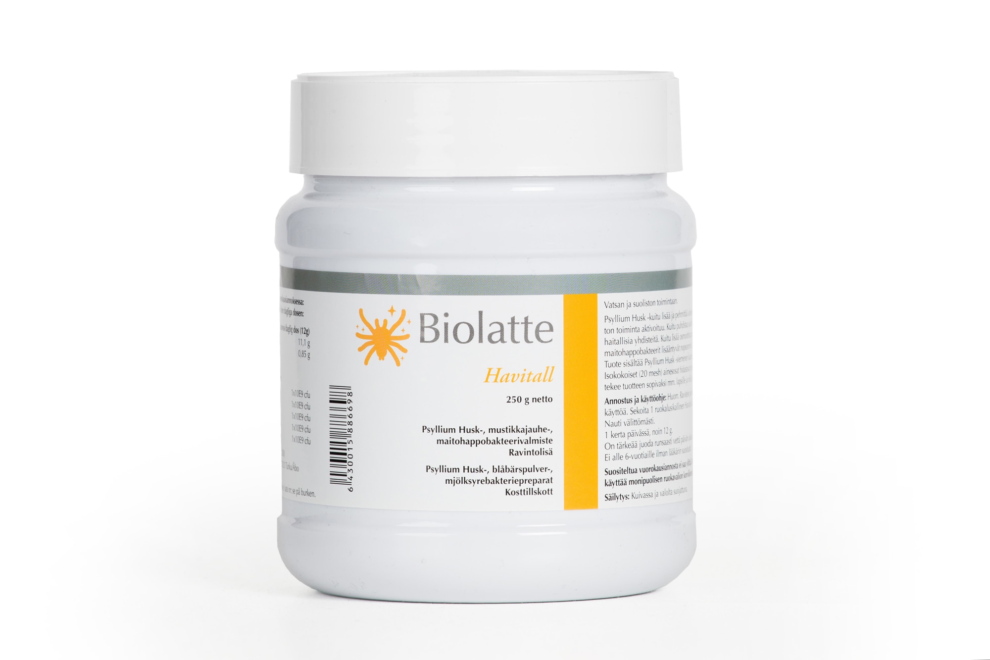 Biolatte Havitall 250 g ravintolisä