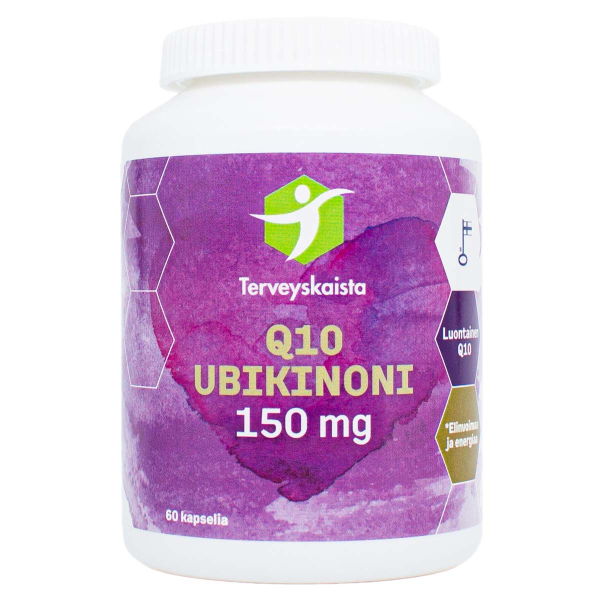 Terveyskaista Ubikinoni 150 mg 60 kaps. ravintolisä