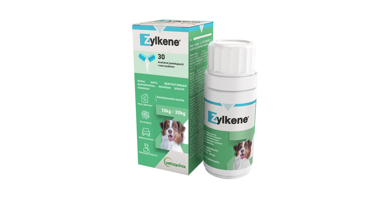 Zylkene 10-30 kg koirille 30 kaps. täydennysrehu