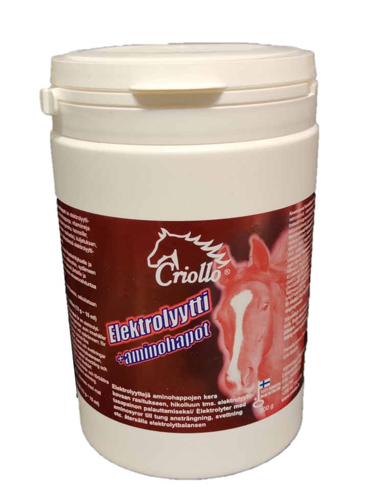 Criollo Elektrolyytti+aminohapot 800 g hevosen täydennysrehu