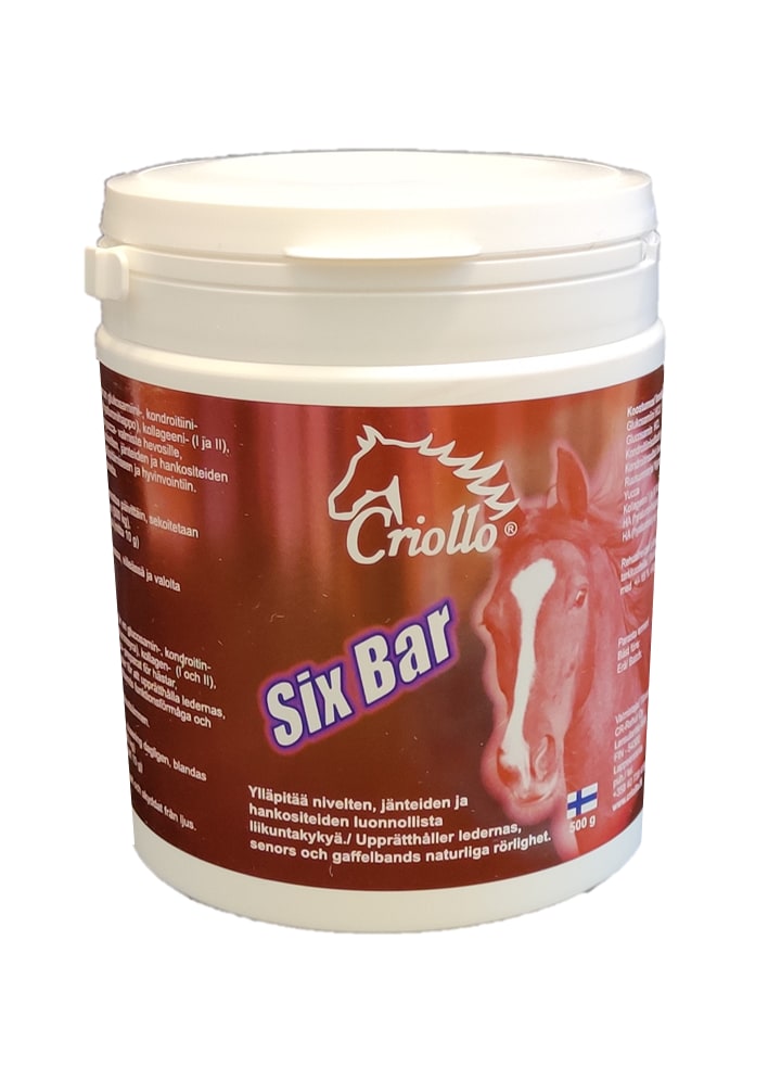 Criollo Six Bar 500 g hevosen täydennysrehu