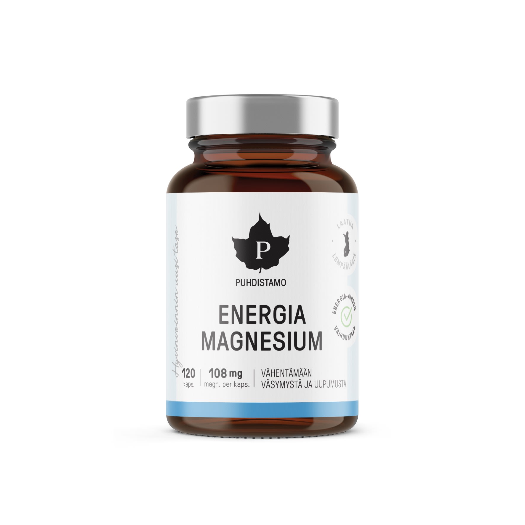 Puhdistamo Energia Magnesium 120 kaps ravintolisä