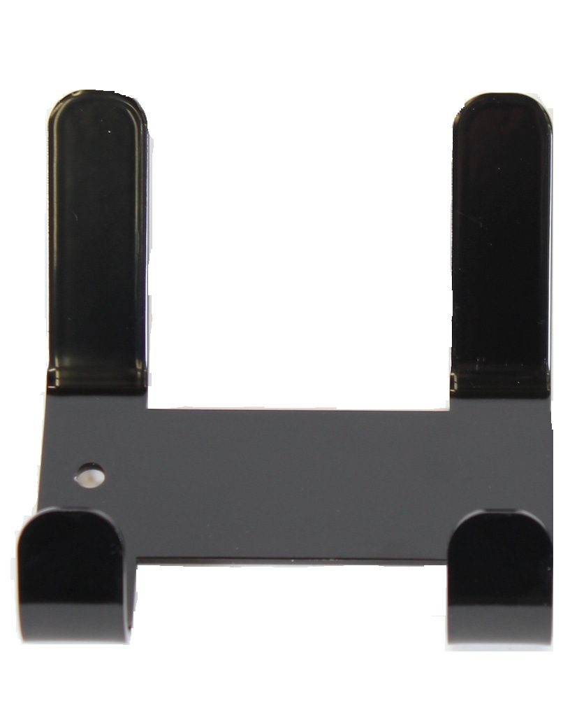 PP-tuote 2 koukkua musta naulakko