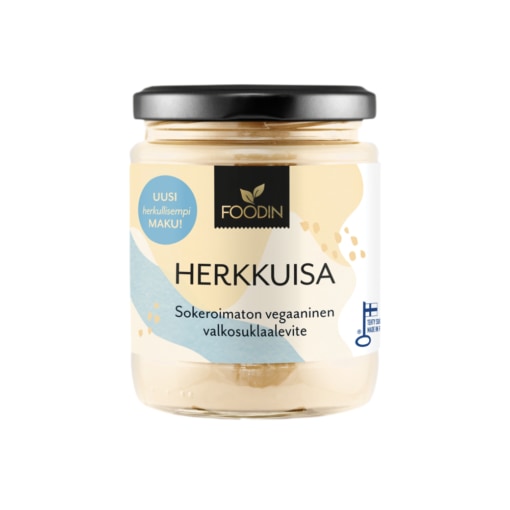 Foodin Herkkuisa Vegaaninen Sokeroimaton 240g valkosuklaalevite
