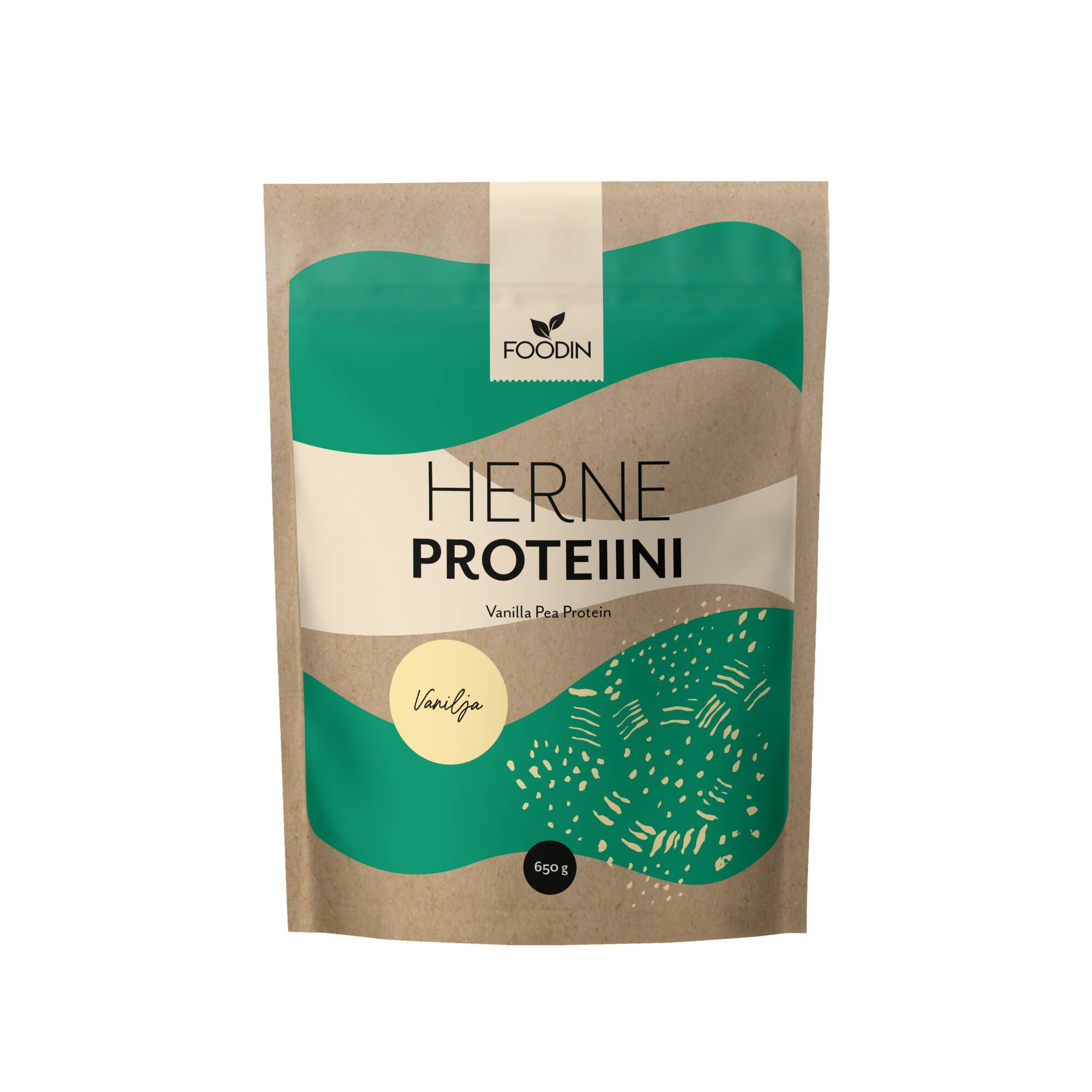 Foodin Vanilja 650 g herneproteiinijauhe