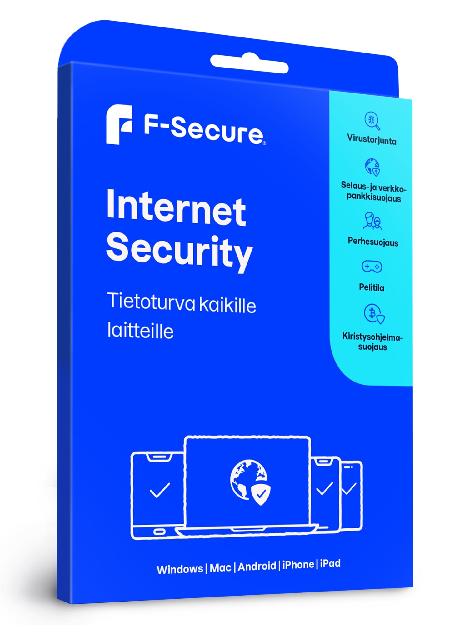 F-Secure Internet Security 12 kk 5 laitetta tietoturvaohjelma